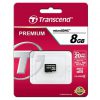کارت حافظه میکرو اس دی ترنسند مدل Premium133x سرعت 20MBps ظرفیت 8 گیگابایت