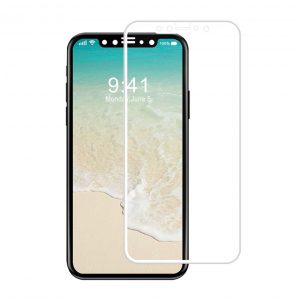 محافظ صفحه نمایش شیشه‌ای موکول گوشی موبایل اپل آیفون XS با پوشش کامل